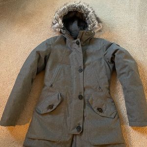 Gray North Face Winter Jacket